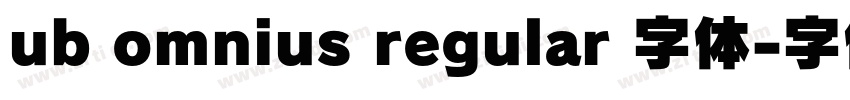 ub omnius regular 字体字体转换
